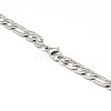 Fashionable 304 Stainless Steel Figaro Chain Necklaces for Men STAS-A028-N017P-3