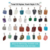 Natural & Synthetic Mixed Gemstone Pendants G-SC0001-36-2