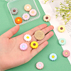 18Pcs 18 Colors Food Grade Eco-Friendly Silicone Beads SIL-CA0001-53-3