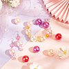   60Pcs 5 Colors Custom Resin Imitation Pearl Beads RESI-PH0001-94-4