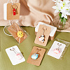 2 Bags 2 Colors Rectangle Paper Keychain Display Cards CDIS-BC0001-02-4