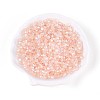 Transparent Spray Painted Glass Beads EGLA-N018-4mm-08-1