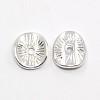 Tibetan Style Wavy Spacer Beads TIBEP-A11067-S-LF-1