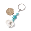 Synthetic Turquoise Keychain KEYC-JKC00843-01-3