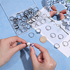 48Pcs 4 Styles Adjustable 304 Stainless Steel Finger Rings Components STAS-PH0007-36-3