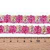Baking Paint Electroplate Transparent Glass Beads Strands EGLA-N020-04B-4