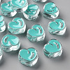 Transparent Enamel Acrylic Beads TACR-S155-004G-1
