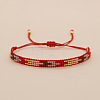 Colorful Glass Seed Bead Braided Bracelets for Women QJ1437-2-2