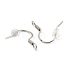 Tarnish Resistant 316 Surgical Stainless Steel French Hooks with Coil X-STAS-E163-58P-2