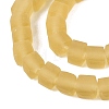 Transparent Frosted Glass Beads Strands GLAA-N072-01A-A03-3