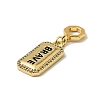 Brass Micro Pave Cubic Zirconia Pendants KK-C111-02G-02-2