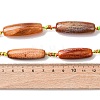 Natural Fire Crackle Agate Beads Strands G-P605-E01-01-5