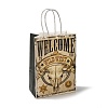 Cowboy Series Printed Kraft Paper Tote Bags ABAG-B006-02F-2