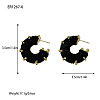Alloy & Imitation Leather Stud Earrings WG3B4DD-02-1