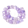Electroplate Crackle Imitation Jade Glass Beads Strands EGLA-Q135-02A-A02-2