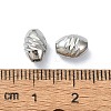 Non-Tarnish 316 Surgical Stainless Steel Bead STAS-H191-06B-P-3