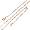 Brass Curb Chains Necklaces for Women NJEW-D302-39RG-4