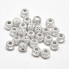 Fancy Cut Textured 925 Sterling Silver Round Beads STER-F012-03A-2