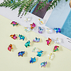 35Pcs 7 Colors Transparent Glass Beads GLAA-FH0001-68-4