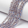 Electroplate Glass Beads Strands EGLA-A034-T6mm-I11-1