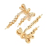 Brass Micro Pave Cubic Zirconia Peg Bails CU-CBA8264-04G-2