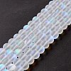 Synthetic Moonstone Beads Strands G-E573-01C-08-3