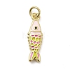 Brass Enamel Pendants KK-A266-39G-03-1
