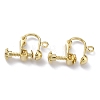 Brass Clip-on Earring Findings X-KK-Z007-21G-2