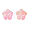 Transparent Spray Painted Glass Beads LS-GLAA-N035-029-G03-2