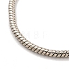 3MM Brass European Style Round Snake Chain Bracelets for Jewelry Making BJEW-G703-01P-2