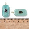 Natural Amazonite Faceted Pendants G-F819-02G-02-3