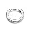 Brass Micro Pave Clear Cubic Zirconia Hoop Cartilage Earrings WG0AF68-05-2