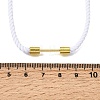 3MM Round Nylon Milan Cord Necklaces Making NJEW-H091-01G-28-2