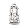 Brass Micro Pave Clear Cubic Zirconia Pendants KK-A302-11P-1