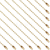 100Pcs Iron Ball Chains with Connectors IFIN-SP0001-67G-1