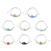 Dyed Natural Malaysia Jade & Handmade Porcelain & Seed Beaded Adjustable Bracelets for Women BJEW-JB14029-2