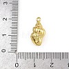 Shell Shape Brass ABS Imitation Pearl Pendants KK-I352-04C-G-3
