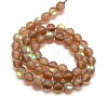 Synthetic Moonstone Beads Strands G-F142-10mm-04-2