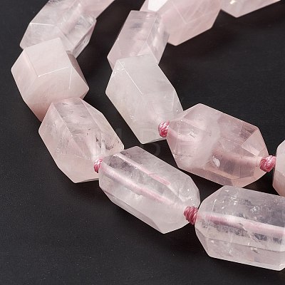 Natural Rose Quartz Beads Strands G-F719-04-1