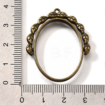 Alloy Open Back Bezel Pendants PALLOY-I223-18AB-1