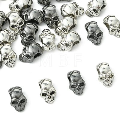30Pcs 2 Colors Tibetan Style Alloy European Beads TIBEB-FS0001-19-1