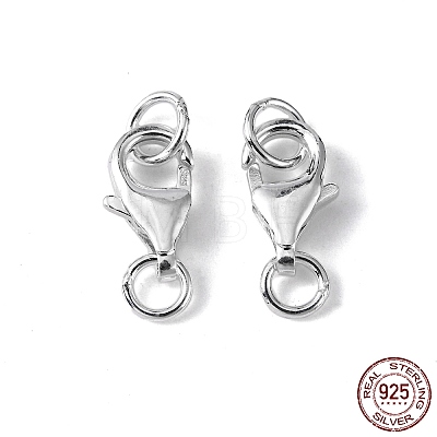 925 Sterling Silver Lobster Claw Clasps STER-I010-13mm-1