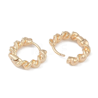 Brass Hoop Earrings EJEW-L292-001G-1