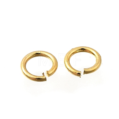 Brass Open Jump Rings KK-B147-03B-G-1