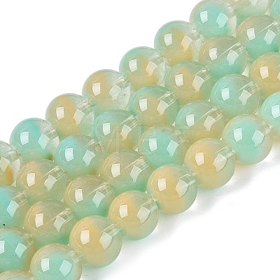 Acrylic Imitation Cat Eye Beads Strands OACR-Q197-01C-10-1
