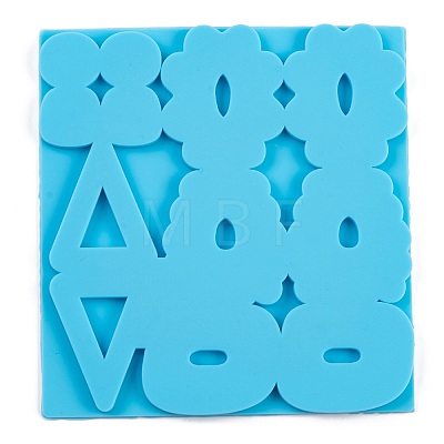 Irregular Mixed Shapes DIY Earring Silicone Molds DIY-Q034-03-1