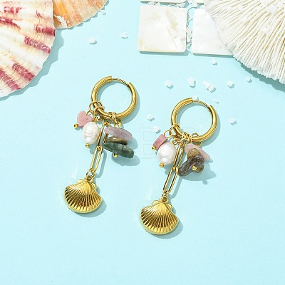 304 Stainless Steel Hoop Earrings EJEW-JE07008-02-1