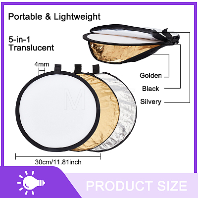 5 in 1 Nylon Photography Reflector AJEW-WH0038-72C-1