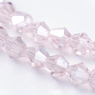 Transparent Electroplate Glass Beads Strands LS-EGLA-A039-T4mm-B26-1