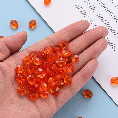 Transparent Acrylic Beads TACR-S154-18A-84-1